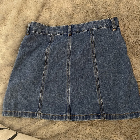 Forever 21 Denim Button-Up Skirt / Mini-Skirt Size S - Picture 5 of 5